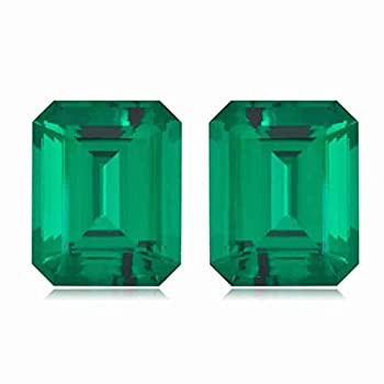 【中古】【インポート品・未当てはめる】4.10???4.90?CTSの9?x 7?粍 AAA emerald-cutロシア帝国科学研究所仕立て上げるエメラルド( 2個) Loose貴石