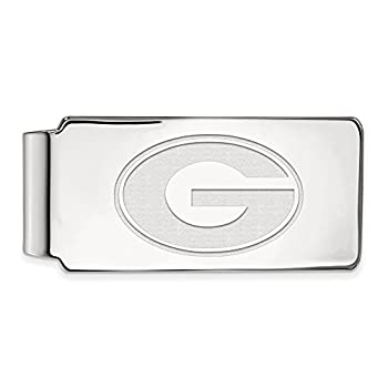 【中古】【輸入品・未使用】Georgia Bulldogsロゴマネークリップ シルバー