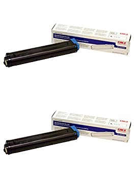 【中古】【インポート品・未当て嵌める】OKI 43502301 Black Toner Cartridge 2-Pack for B4400, B4500, B4550, B4600