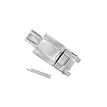 【中古】【輸入品・未使用】バックルクラスプ Rolex デイトナウォッチ対応 レザーバンド 腕時計ストラップ S/スチールシルバー｜スカイマーケットプラス