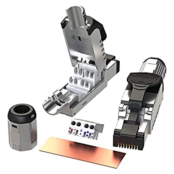 【中古】【輸入品・未使用】[LINKUP] 12 個入り - Cat6A RJ45 10G シールド ダイカスト メタルフィールド ターミネーション プラグ | HDBaseT Easy ジャック | イーサネット