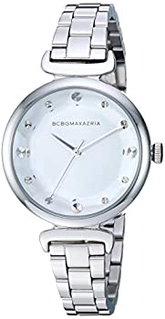 【中古】【輸入品・未使用】BCBGMAXAZRIA (BCBGマクサズリア) レディース 日本製クォーツ ステンレススチールケース 本革/ステンレススチールストラップ カジュアルウォッチ