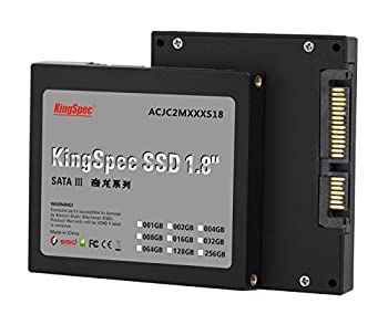【中古】【輸入品・未使用】KingSpec 128GB 1.8インチSATA III 6Gbps SSDソリッドステートディスク（JMicron JMF608コントローラー）モデルACSC2M128S18｜スカイマーケットプラス