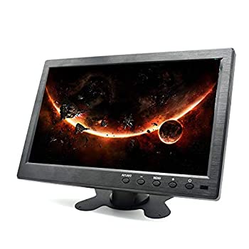 【中古】【輸入品・未使用】Padarsey 10.1インチ HDモニター ミニテレビ & カービデオプレーヤー & コンピューターディスプレイ TFT LCD カラースクリーン カーバックアップ