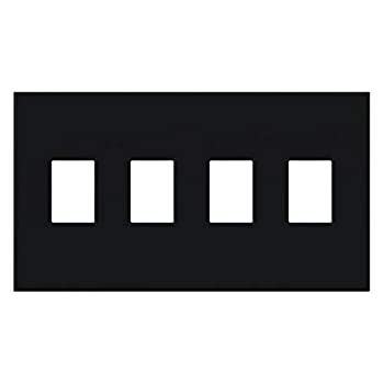 【中古】【輸入品・未使用】Lutron vwp-4-bl Vareo Wallplate 4?GNGブラックブラック