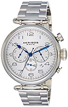 【中古】【輸入品・未使用】Akribos XXIV Men 's ak764ss GrandioseステンレススチールBracelet Watch