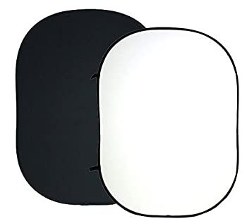 【中古】【インポート品・未当て嵌める】ePhotoInc T57BW 5フート x 7フート 捻じれ フレックス クロマキー 周囲の状況 黒いこと 白いこと 折りたたみ式 照りかえし板 活動写真 周囲の状況