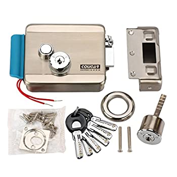 【中古】【輸入品・未使用】AMOCAM 電動電子ドアロック 6個 コンピューター制御ドットキー DC 12V ステンレススチール Eロックサポート 木製ガラス メタルドア ビデオドア