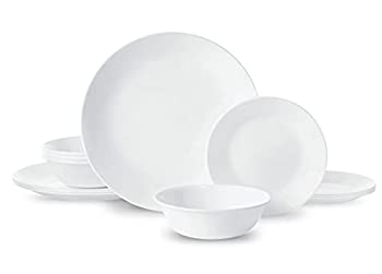 【中古】【輸入品・未使用】Corelle Livingware 16点ディナーウェアセット 4人用 12-piece (mugs not included) COR06370