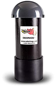 【中古】【輸入品・未使用】Odorhog VentパイプフィルタブラックABS ( 4.0?)インチW /マッシュルームキャップ