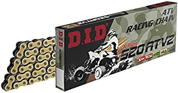 【中古】【輸入品・未使用】D.I.D Oro/Nero DID 520ATV2-100 ゴールド 100 高性能Xリング ATVチェーン 接続リンク付き