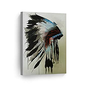 【中古】【輸入品・未使用】smileartdesign Indian壁アートキャンバス印刷ホーム装飾v55 28\
