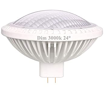 【中古】【輸入品・未使用】Kapata 調光機能付き 500W PAR64 交換用LED 40W 温白色 2700K 120V 3800lm 24°ビーム角GX16Dランプベース 1個パック