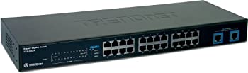【中古】【輸入品・未使用】TRENDnet 2ｘギガ+24ｘ10/100スイッチングHUB TEG-S224 (Version 1.0)