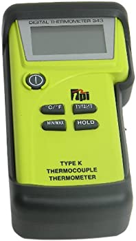 【中古】【輸入品・未使用】TPI 343/C1 Water Resistant, Dual-input, K-Type Thermocouple Thermometer with Tilt Stand Boot, Soft Pouch, and Temperature Probes with S 36,872円