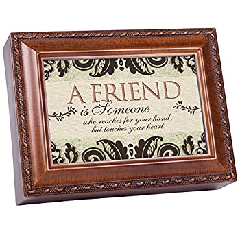 【中古】【輸入品・未使用】Reaches for Hand Touchesハート木製仕上げジュエリー音楽ボックスPlays That 's What Friends Are For