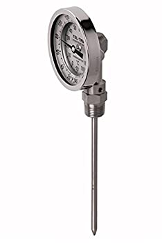 【中古】【輸入品・未使用】Tel-Tru 39100250 Model Bc350R Resettable Bi-Metal Process Grade Thermometer, Stainless Steel, 3 Dial, 1/2 Npt Bottom Connection, 0.250|スカイマーケットプラス