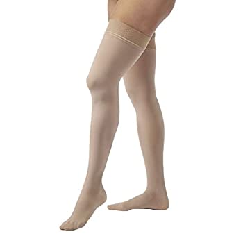【中古】【輸入品・未使用】Women Opaque 30-40 mmHg Closed Toe Thigh High Extra Firm Support Stocking Size: Medium, Color: Silky Beige by Jobst