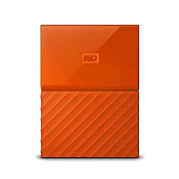 【中古】【輸入品・未使用】WD HDD ポータブル ハードディスク 2TB USB3.0 オレンジ 暗号化 パスワード保護 ( PS4 / PS4pro 対応) 3年保証 My Passport WDBYFT0020BOR-WESN