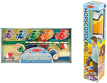 【中古】【輸入品・未使用】Melissa & Doug ホップ&カウント ホップスコッチラグ & 磁気釣りゲームバンドルおもちゃ 48,795円