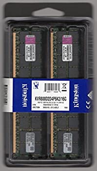 【中古】【インポート品・未当て嵌める】KINGSTON KVR800D2D4P6K2/16G パソコン2-6400 DDR2 800 16G ECC REG KIT (8G X2) - FOR SERVER ONLY
