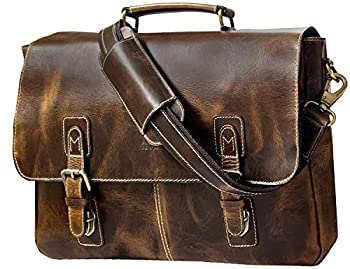 【中古】【輸入品・未使用】[Rustic Town] 本革ショルダーバッグビジネスメッセンジャー斜めに通勤PCブリーフケースバッグ16インチ｜スカイマーケットプラス