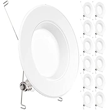 【中古】【輸入品・未使用】Sunco Lighting 13?W 5?/ 6インチ 調光機能付き LED レトロフィット埋め込み型照明器具( \u003d 75?W )、ホワイト エネルギースター、UL、LEDシー