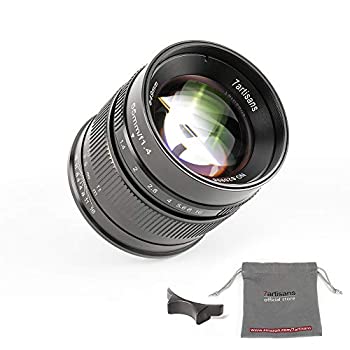 【中古】【輸入品・未使用】7職人55?mm f1?. 4?Large絞りPortrait手動フォーカスプライム固定レンズAPS - C Micro Four Thirdsセンサーfor Mirrorlessカメラブラック仕上