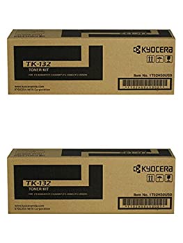 【中古】【インポート品・未当て嵌める】京セラ TK-132 (TK132) ブラックトナーカートリッジ 2容器に並べる FS-1028MFP FS-1128MFP FS-1300DN FS-1350DN用 パソコン・周辺機器-プリンター・FAX用インク-トナー
