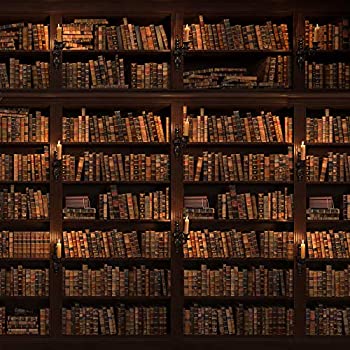 【中古】【輸入品・未使用】8x8フィート ビニール写真背景 ブラウン 木製 本棚 図書館 写真背景 子供の赤ちゃんのポートレート 背景 背景幕 kp-004