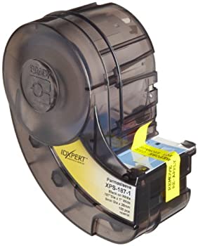 【中古】【輸入品・未使用】Brady XPS-187-1 IDXPERT PermaSleeve 0.335 Height, 1.015 Width, B-342 Heat-Shrink Polyolefin, Black On White Color Wire Marker Sleeves (