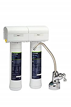 【中古】【輸入品・未使用】EcoPure ECOP20 デュアルステージ アンダーシンク 水ろ過システム 1個 (1パック) ホワイト