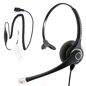 【中古】【輸入品・未使用】デスク電話ヘッドセット ? 優れたサウンドプロフェッショナルモノラルコード付き電話ヘッドセット Polycom、Cisco、Avaya/Lucent、Nortel、Poly