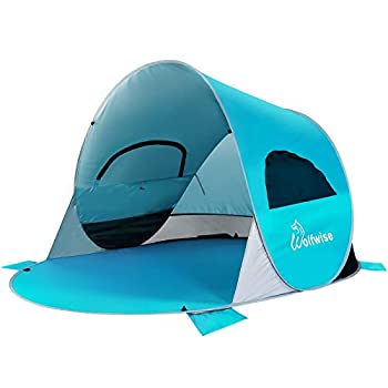 【中古】【輸入品・未使用】wolfwise UPF 50?+簡単PopアップビーチテントインスタントSun Shelterテントサンシェード赤ちゃんキャノピー L LP250602BU
