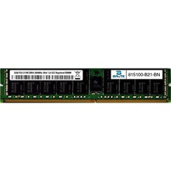 【中古】【インポート品・未当てはめる】Brute Networks 815100-B21-BN - 32GB マイコン4-21300 DDR4-2666Mhz 2Rx4 1.2v ECC Registered RDIMM (OEM PN# 815100-B21に好いかげんに)