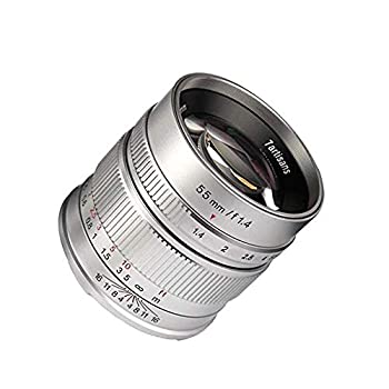 【中古】【輸入品・未使用】7artisans 55mm F1.4 APS-C マニュアル固定レンズ M4/3マウントカメラ Panasonic G1 G2 G3 G4 G5 G6 G7 G8 GF1 GF2 GF3 GF5 GF6 GM1 オリンパス|スカイマーケットプラス