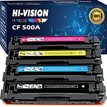 【中古】【インポート品・未当て嵌める】[4薬莢仕掛ける] HI-Vision 取り替えっこトナーカートリッジ HP CF500A色つや仕掛ける