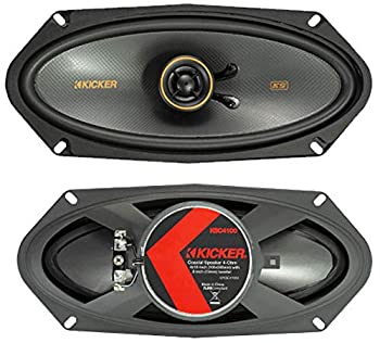 【中古】【輸入品・未使用】KICKER 47KSC41004 KSシリーズ 4x10 同軸スピーカー 0.5インチツイーター付き 4オーム