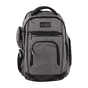 【中古】【輸入品・未使用】Original Penguin Men's Fletcher Laptop Backpack, Grey Crosshatch, 19 in
