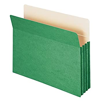 【中古】【インポート品・未当て嵌める】Smead 整理保存用具衣嚢 ストレートカットタブ 3-1/2in取りひろげる 置き手紙大きさ 緑であること 1箱25個 (73226)