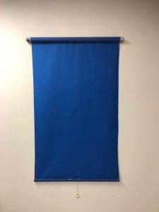 【中古】【輸入品・未使用】売り上げ- Work from Home - 2.5フィートX5フィート 壁掛けクロマキー(ロイヤル)ブルーロールアップバックグラウンドシステムID写真