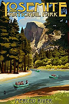 【中古】【輸入品・未使用】Merced Riverラフティング???ヨセミテ国立公園、カリフォルニア 24 x 36 Giclee Print LANT-42230-24x36｜スカイマーケットプラス