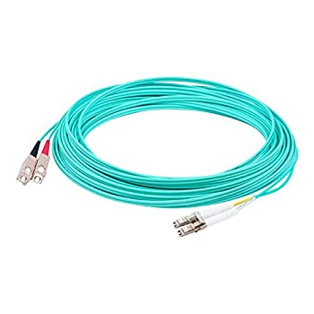 【中古】【インポート品・未当て嵌める】ADDON 50M LASER-OPTIMIZED MULTI-MODE FIBER (LOMM) DUPLEX SC/LC OM3 AQUA PATCH CA