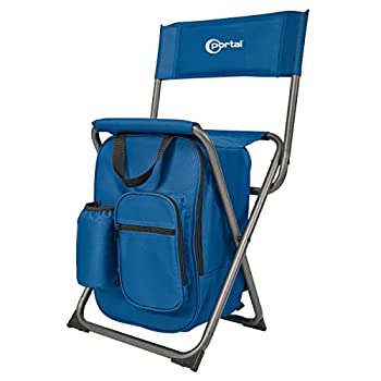 【中古】【輸入品・未使用】PORTAL 軽量バックレストスツール コンパクト折りたたみチェア ポータブルストレージシート クーラーバッグとショルダーストラップ付き 釣り キ｜スカイマーケットプラス