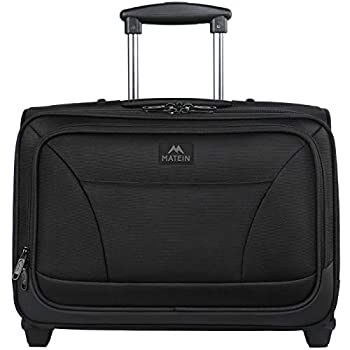 【中古】【輸入品・未使用】MATEIN ローリングラップトップバッグ 17インチ 車輪付きブリーフケース メンズ レディース 防水ローラーワークバッグ キャリーオンラゲージケー