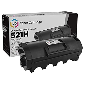 【中古】【輸入品・未使用】LD 互換トナーカートリッジ 交換用 Lexmark 521H 大容量 (ブラック)