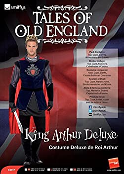【中古】【輸入品・未使用】Smiffy\'s Men\'s King Arthur Deluxe Costume, Multi, X-Large [並行輸入品]