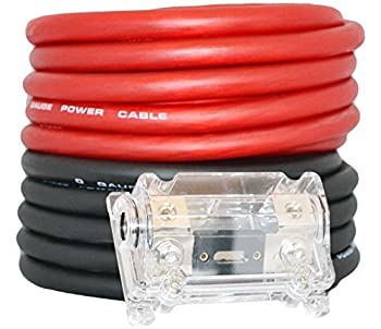 【中古】【輸入品・未使用】SoundBox Connected 車載パワーアンプ用1/0ケーブルセット 0ゲージ レッド/ブラック 50フィート ウルトラフレックスケーブル 各ケーブル長25フィ