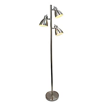 【中古】【輸入品・未使用】Simple Designs Home LF2007-BSN Simple Designs 金属製 3ライト ツリーフロアランプ LF2007-BSN 1