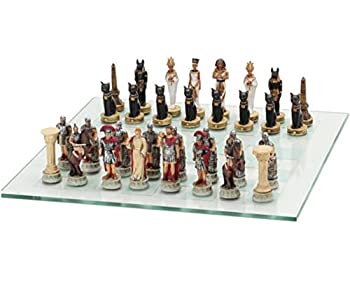 【中古】【輸入品・未使用】Roman Egyptian Themed Chess Set